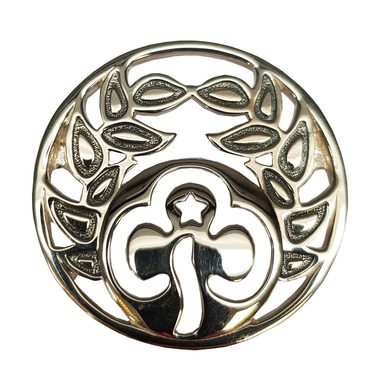 1850 Laurel Award Silver Brooch