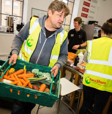 Nick And Vicki Delivering Food Princes Trust 2016 2