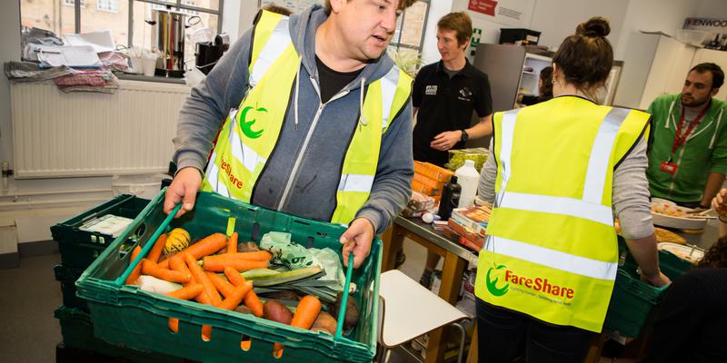 Nick And Vicki Delivering Food Princes Trust 2016 2